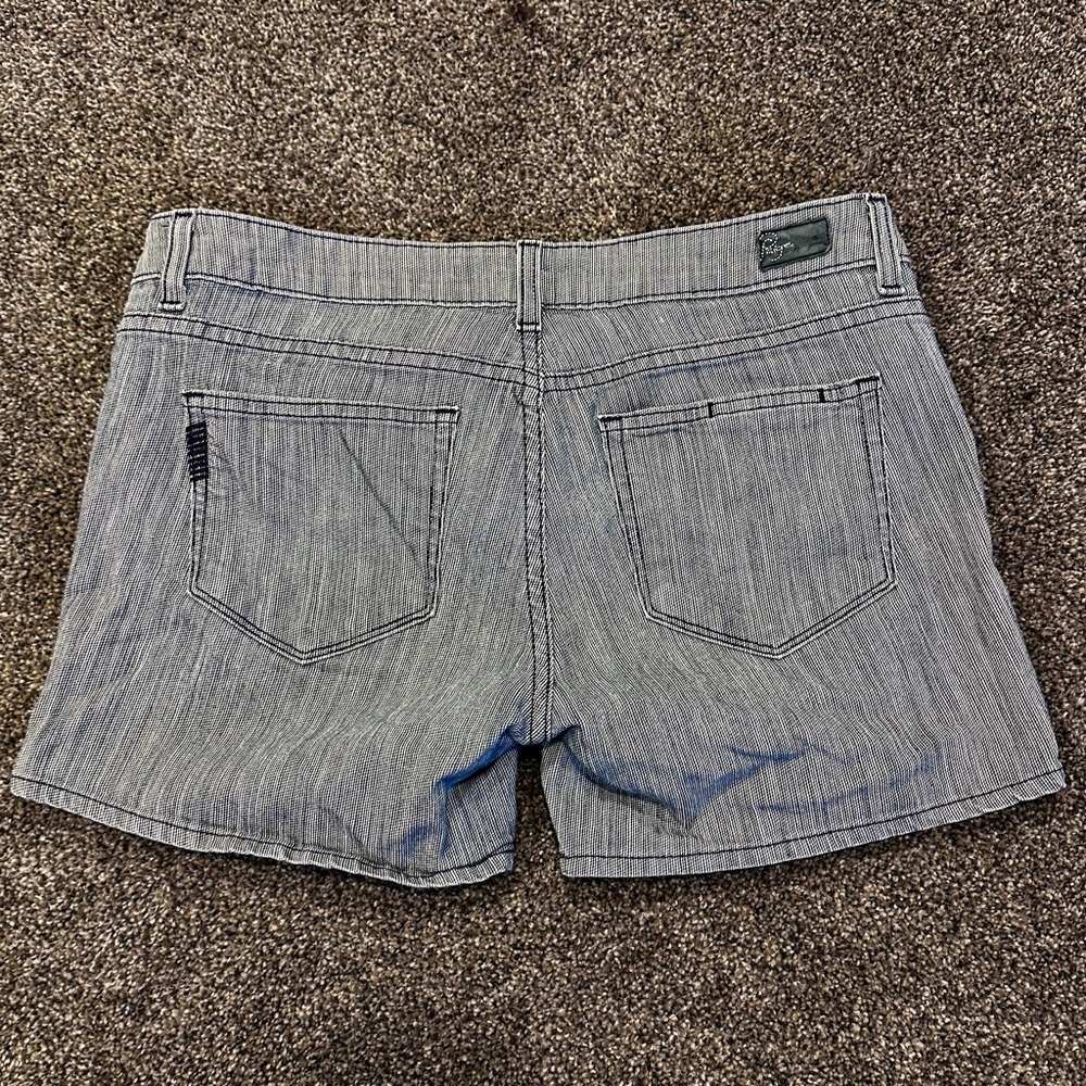 Paige Denim “Jimmy Jimmy” Mid Rise Shorts, Size 28 in Central Stripe, EUC